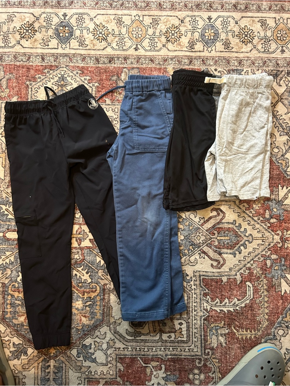 Assorted  Kids Black Joggers & Mixed Color Casual Bottoms
